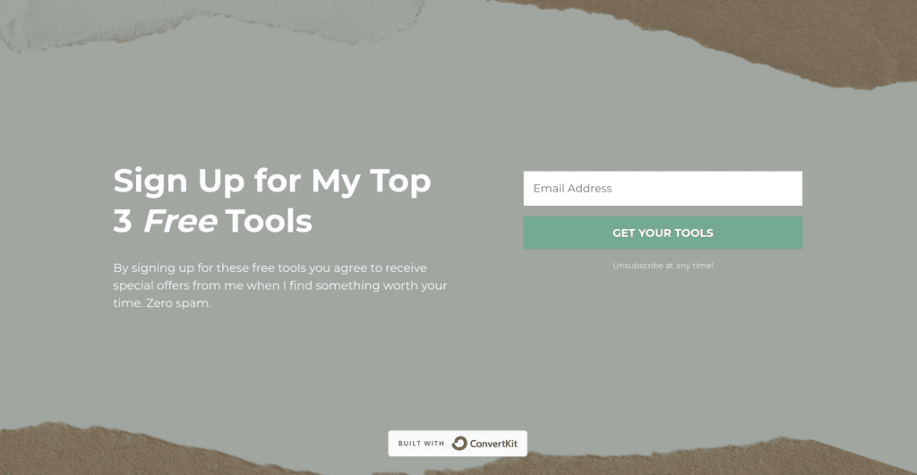 Example Fiverr Upsell Landing Page