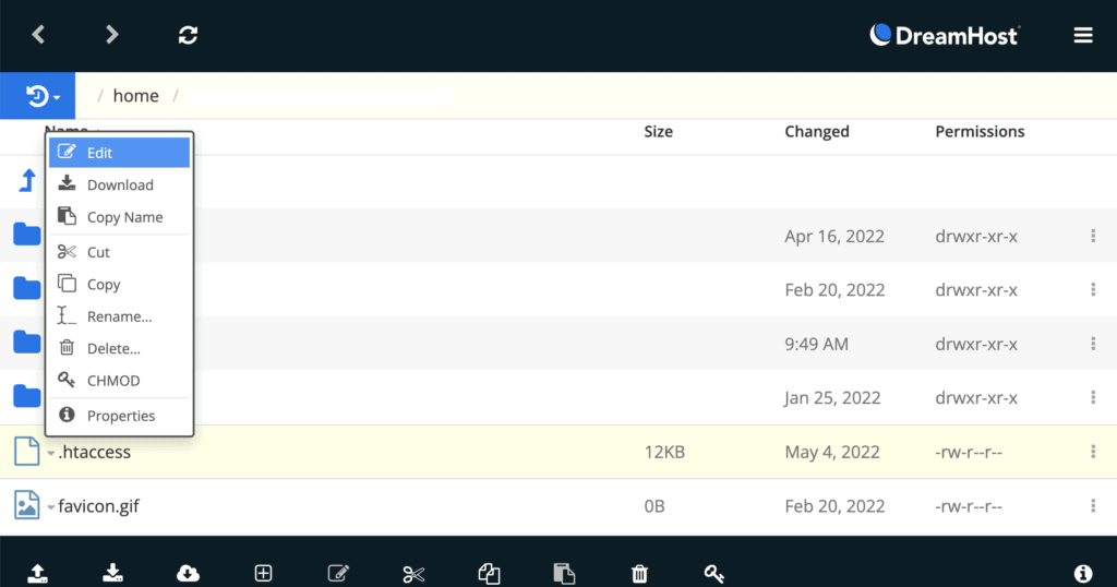 FTP on Dreamhost