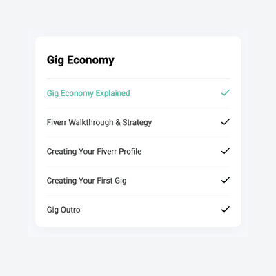 Gig Economy Videos in Brambila Method