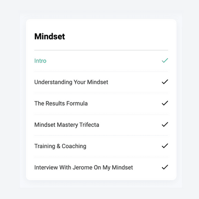 Mindset Videos in Brambila Method