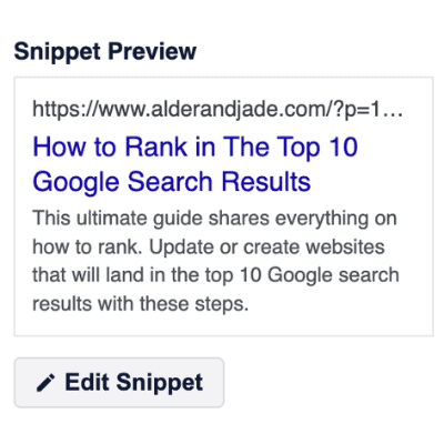Title and Meta Description
