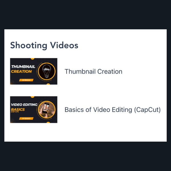 Shooting Videos